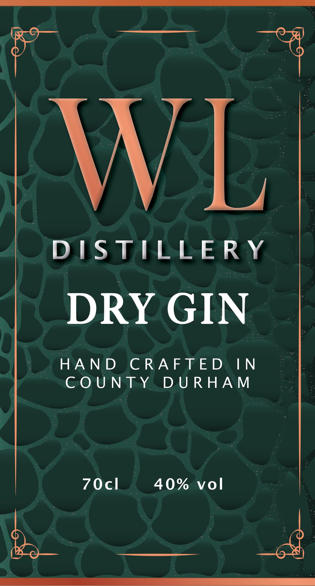 WL Distillery Gin label